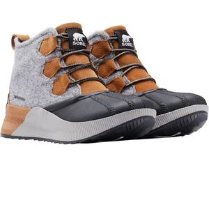 Sorel Black and Brown Winter Boots